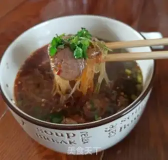 Make Spicy beef fan soup step 9