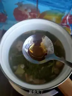 Make A chrysanthemum soup step 6
