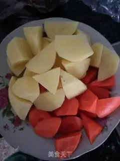 Make Potato chicken step 1