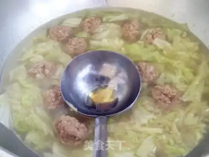 Make Big cabbage porkball soup step 7