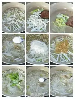 Make Shrimp, mushroom soup step 4