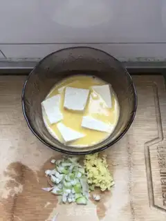 Make Egg roast tofu step 1