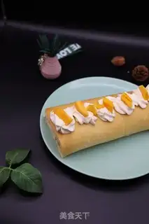 Make Mango cake rolls step 17