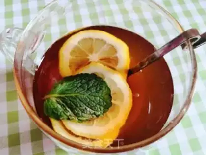 Make Honey mint lemon tea step 8