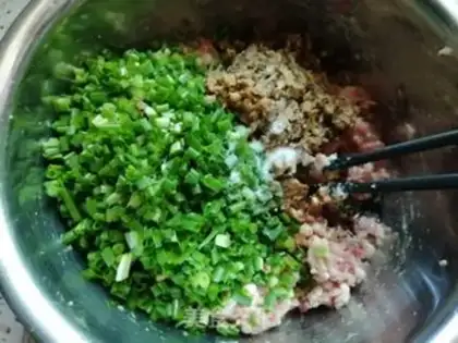 Make Handmade meat dumplings step 2