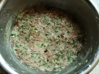 Make Handmade meat dumplings step 3