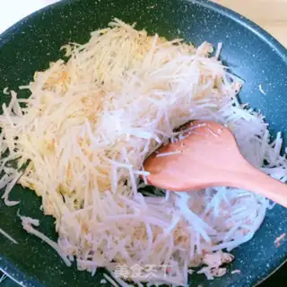 Make radish eggcake step 2