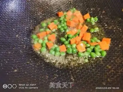 Make Peaches, carrots, fried rice step 5