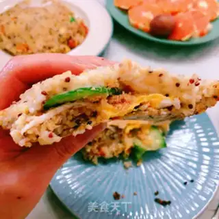Make Quinoa eggburger step 13