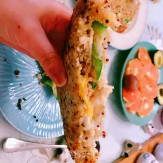 Make Quinoa eggburger step 14