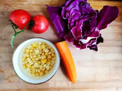 Make Purple tomato salad step 1