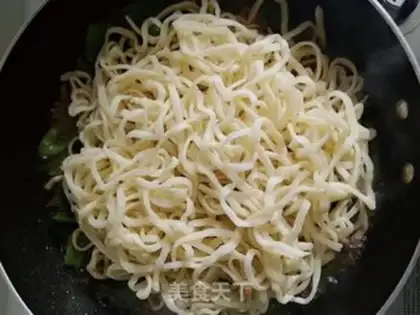Make Home version of the bean horn noodles step 7