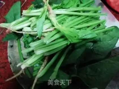Make Mustard and spinach fans step 3