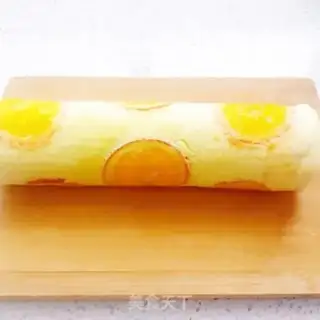 Make Orange cake roll step 17