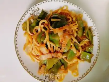 Make Home version of the bean horn noodles step 8