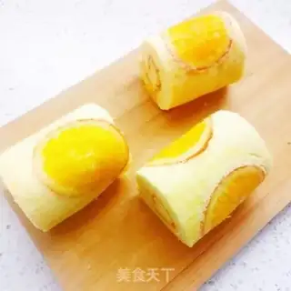 Make Orange cake roll step 18