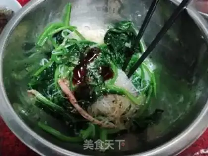 Make Mustard and spinach fans step 7