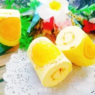 Make Orange cake roll step 22