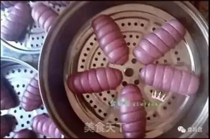 Make Potato mashed ham and buns step 17