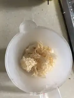 Make Ice cream, silver edear, plum soup step 0