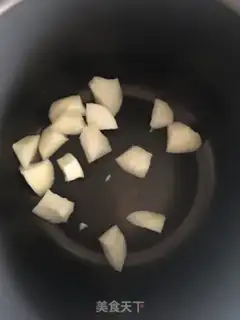 Make Ice cream, silver edear, plum soup step 1