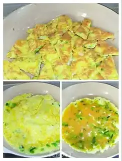 Make Onion fried goose eggs step 3