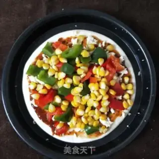 Make Twin pepper corn ham pizza step 8