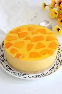 Make Mango yogurt mousse cake step 16