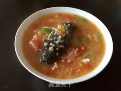 Make The rice tomato porridge step 8