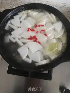 Make Cow scorpion radish soup step 2