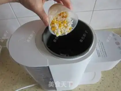 Make Corn rice step 1