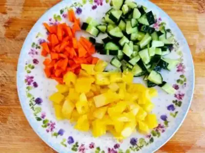Make Pineapple rice step 2