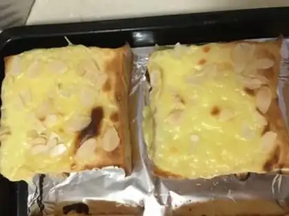 Make Rock-burned cheese toast step 6