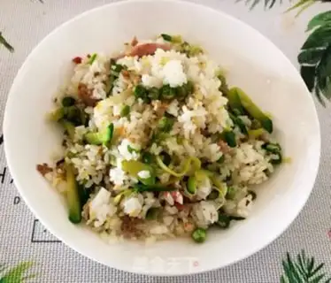 Make Scratched pea fried rice step 3