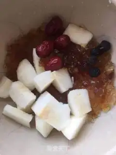 Make Pear peach sugar step 0