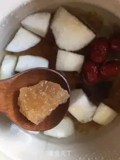 Make Pear peach sugar step 1