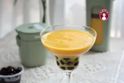 Make Black pearl mango milkshake step 14
