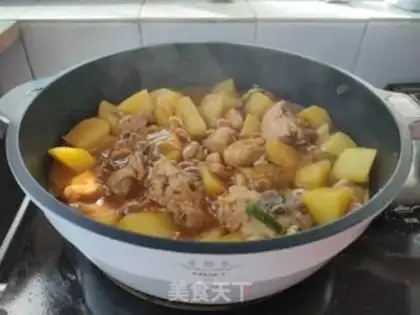 Make Soy potato chicken step 6