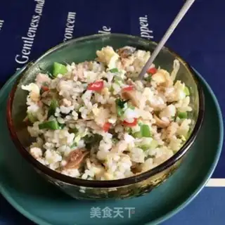Make Burning abalone fried rice step 19