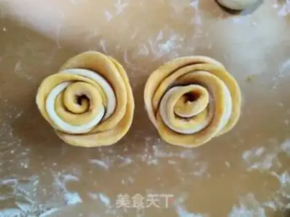 Make Double rose buns step 12