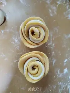 Make Double rose buns step 13