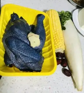Make Corn radish chicken soup step 0