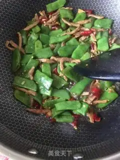 Make lentils fried meat step 5