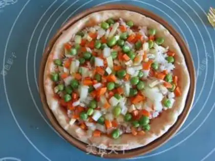 Make Rice cheese pizza step 7