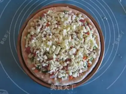 Make Rice cheese pizza step 8