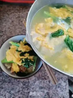 Make Egg soup pan step 5