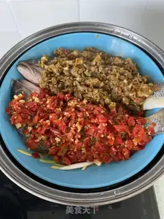 Make Double pepper steam fish step 7