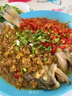 Make Double pepper steam fish step 9