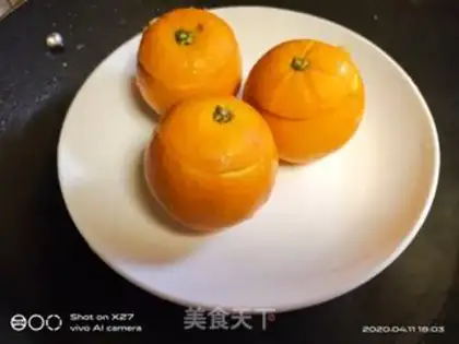 Make Orange steamed eggs step 5