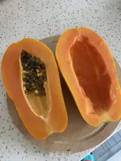 Make The papaya snow step 1
